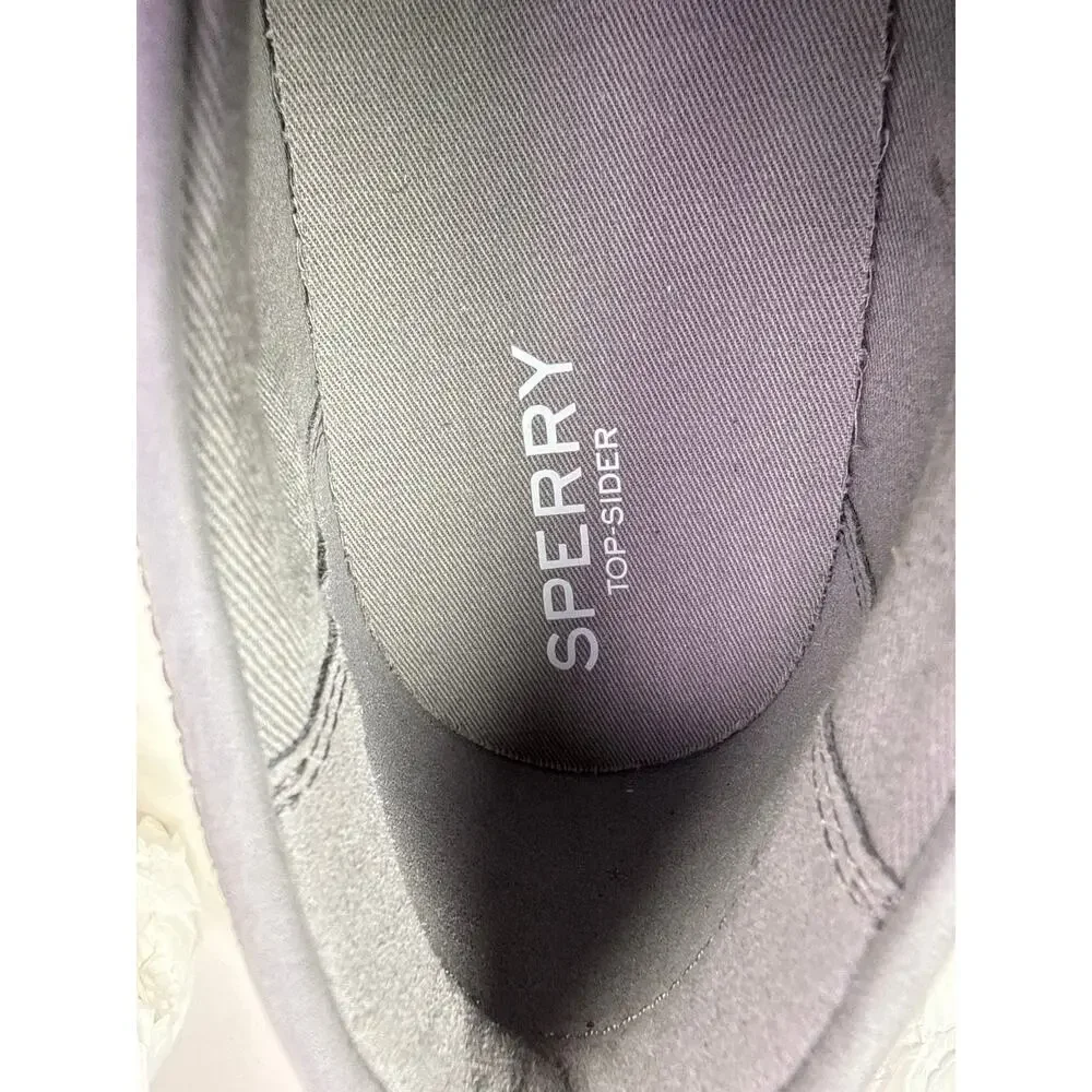 Sperry Top-Sider Boat‎ Runner Loafer Mens 12 M Grey Leather Slip On Moc Toe